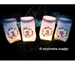 Stickdatei - Adventskränze